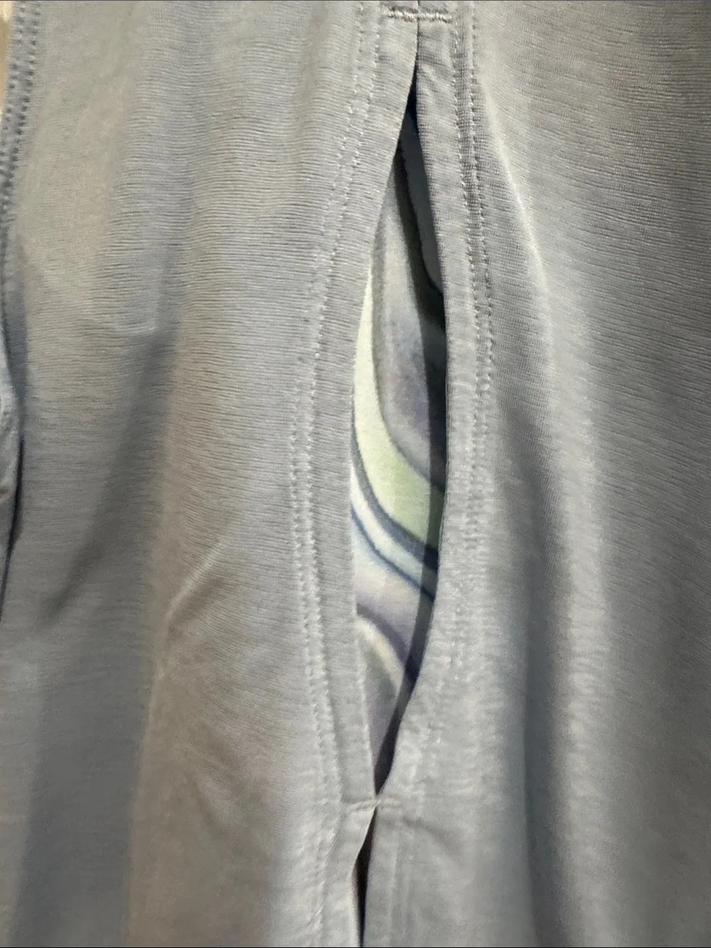 ATHLETA GIRL TANDOM TANK IN DAYDREAM BLUE & MATCHING MARBLE LEGGINGS SIZE SMALL